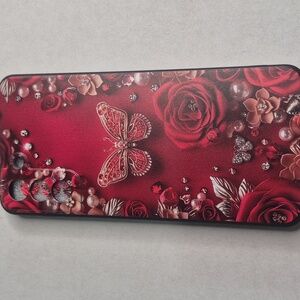 💜Elegant Red Floral Butterfly Phone Case For S21 FE